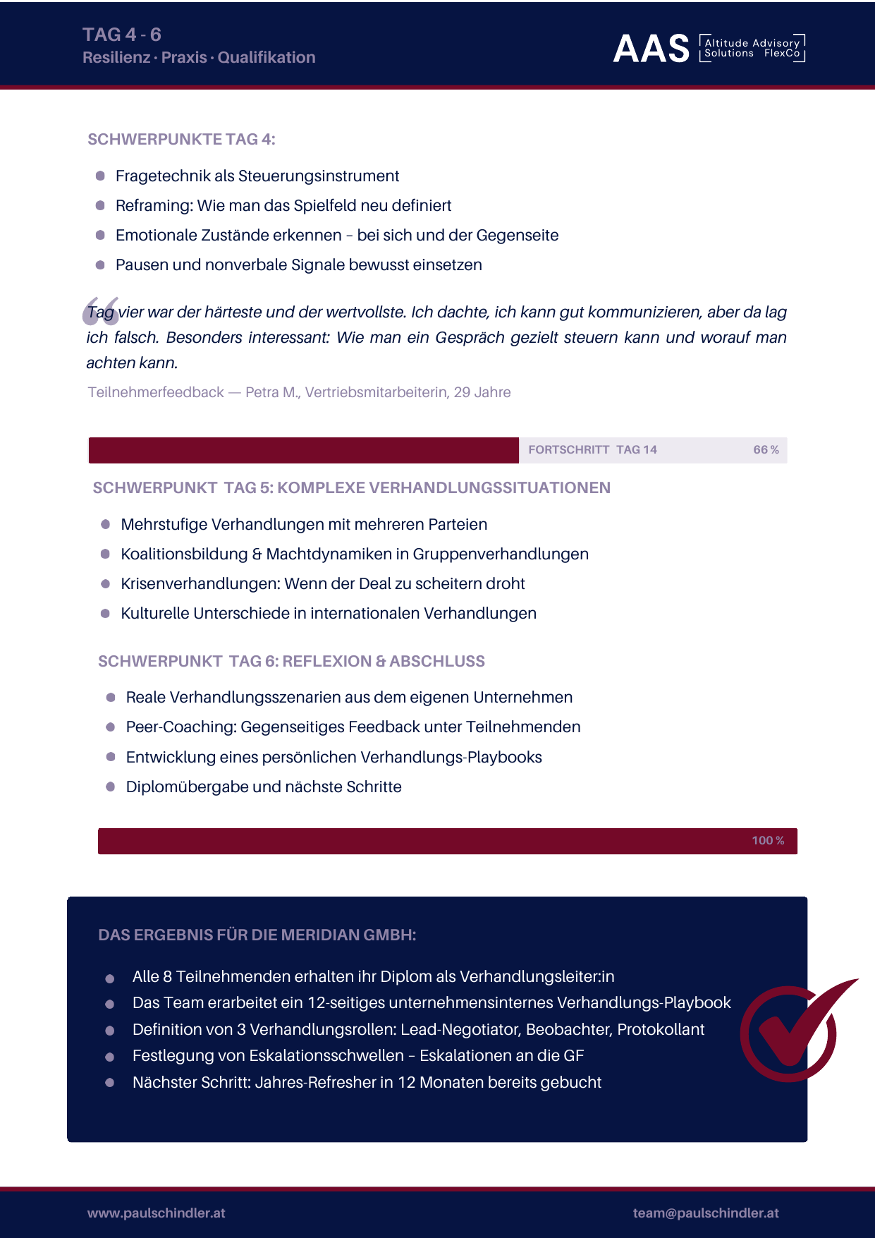 Case Study Seite – Ergebnisse nach 6 Monaten